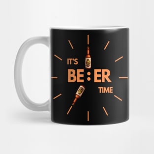 It's Beer Time, beer, alcohol, drinking, funny, party, bar, craft beer, drink, drunk, humor, trending, brewery, cool, vodka, alcoholic, brewer, Mug